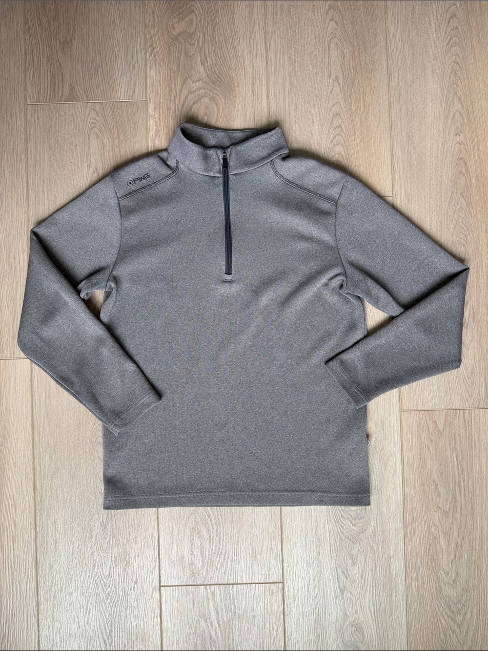 Ping Men's Golf Sweater Half-Zip Performance Shirt Sensor Warm Gray M